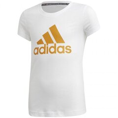 Спортивная футболка для мальчиков Adidas Yg Mh Bos Tee, GE0962, белая цена и информация | Рубашки для мальчиков | 220.lv