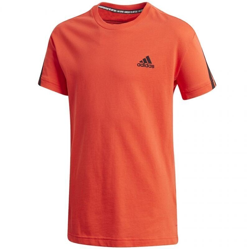 Sporta T-krekls bērniem Adidas B 3S Tee Jr GK3194, 68040, oranžs цена и информация | Zēnu krekli | 220.lv