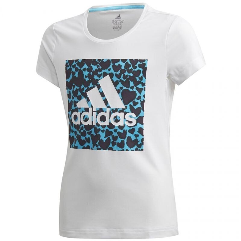 Sporta T-krekls zēniem Adidas Gfx Tee, balts GE0500 цена и информация | Zēnu krekli | 220.lv