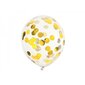 Baloni ar dzeltenu konfeti, 30 cm cena un informācija | Baloni | 220.lv