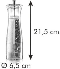 Tescoma piparu un sāls dzirnaviņas Virgo, 22 cm cena un informācija | Garšvielu trauki, dzirnaviņas | 220.lv