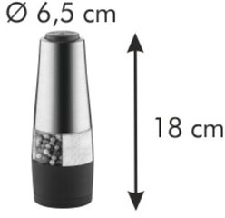 Tescoma President elektriskās sāls un piparu dzirnaviņas, 18 cm цена и информация | Емкости для специй, измельчители | 220.lv