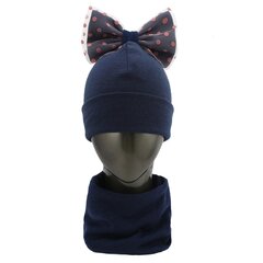Набор шапки и муфты с лентой VK343 цена и информация | Шапки, перчатки, шарфы для девочек | 220.lv