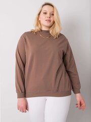 Brūns plus izmēra basic / strong sporta krekls. Brown XXXL cena un informācija | Jakas sievietēm | 220.lv