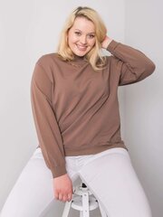 Brūns plus izmēra basic / strong sporta krekls. Brown XXXL cena un informācija | Jakas sievietēm | 220.lv