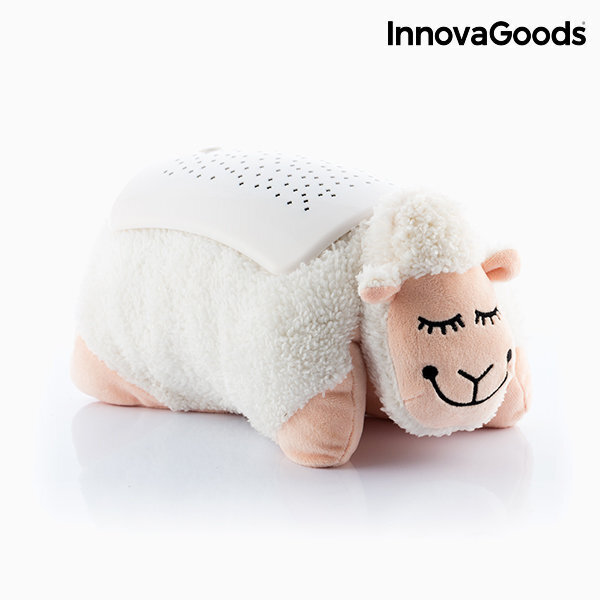 InnovaGoods pūkaina aitiņa ar LED projektoru cena un informācija | Rotaļlietas zīdaiņiem | 220.lv