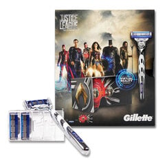 Skūšanās komplekts - Gillette Mach3 Turbo + Justice League + virtuālās realitātes VR skatītājs cena un informācija | Skūšanās piederumi, kosmētika | 220.lv