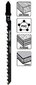 Figūrzāģu asmeņi Makita B-17 (T101AO) 70mm 5gab. A-85690 cena un informācija | Rokas instrumenti | 220.lv