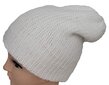Adīta dubultā cepure, balta cena un informācija | Sieviešu cepures | 220.lv