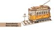 Robotime koka konstruktors Retro Tramvajs cena un informācija | Konstruktori | 220.lv