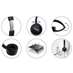 Наушники с микрофоном Iggual Dual Tech, чёрный цвет цена и информация | Наушники | 220.lv