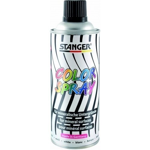 Izsmidzināma krāsa Stanger Color Spray MS 100001, 400 ml, balta cena un informācija | Modelēšanas un zīmēšanas piederumi | 220.lv