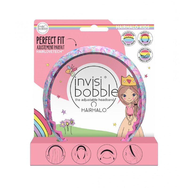 Matu stīpa Invisibobble KIDS HAIRHALO Cotton Candy Dreams cena un informācija | Matu aksesuāri | 220.lv