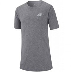 Спортивная футболка для мальчиков Nike tee emb futura Jr AR5254 063, серая цена и информация | Рубашки для мальчиков | 220.lv