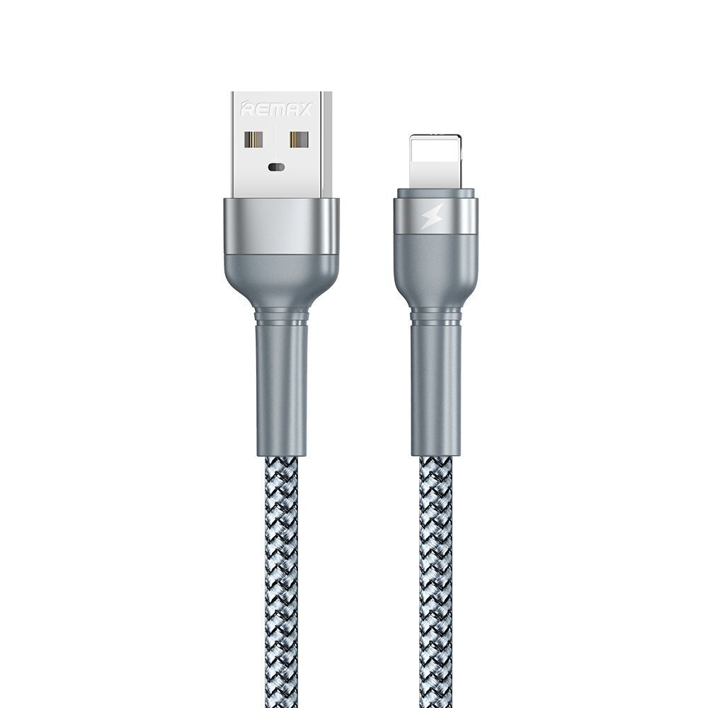 Remax vads, USB - Lightning cable, 1 m, sudrabains cena un informācija | Savienotājkabeļi | 220.lv