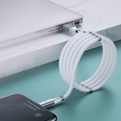 Remax self-organizing magnetic vads, USB - USB Type C, 1 m, balts cena un informācija | Savienotājkabeļi | 220.lv