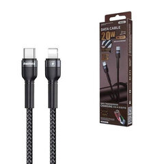 REMAX Jany Series Cable Nylon Braided Wire USB Typ C - Lightning PD Power Delivery 2.0 100W 20V 5A 1m black (RC-171) цена и информация | Кабели для телефонов | 220.lv