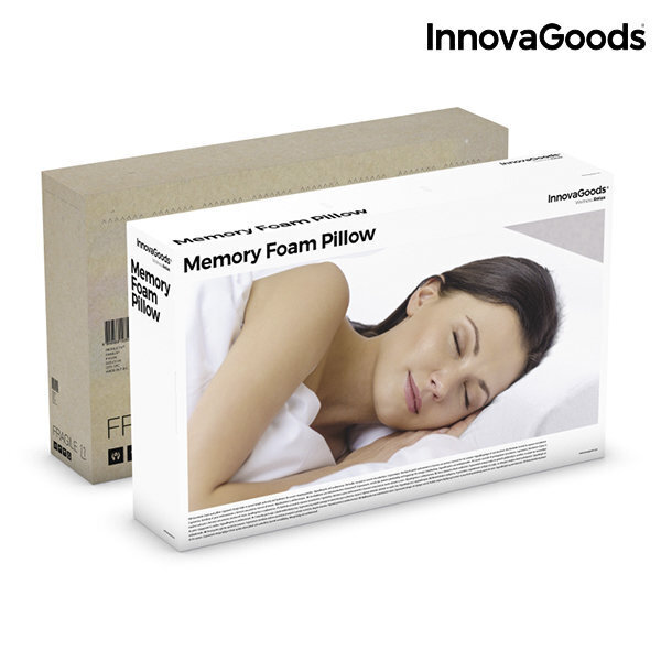 InnovaGoods Memory Foam spilvens kaklam cena un informācija | Dekoratīvie spilveni un spilvendrānas | 220.lv