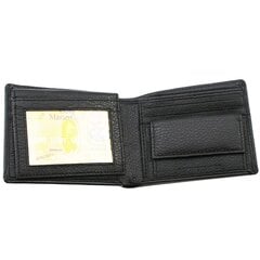 Мужской кошелек Genuine Leather 44BK цена и информация | Мужские кошельки | 220.lv