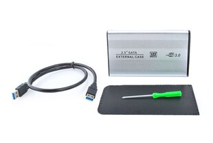 2,5" USB 3.0 SATA diska korpuss cena un informācija | Cieto disku somas un apvalki | 220.lv