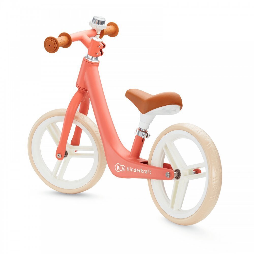 Balansa velosipēds Kinderkraft Fly Plus, magic coral cena un informācija | Balansa velosipēdi | 220.lv