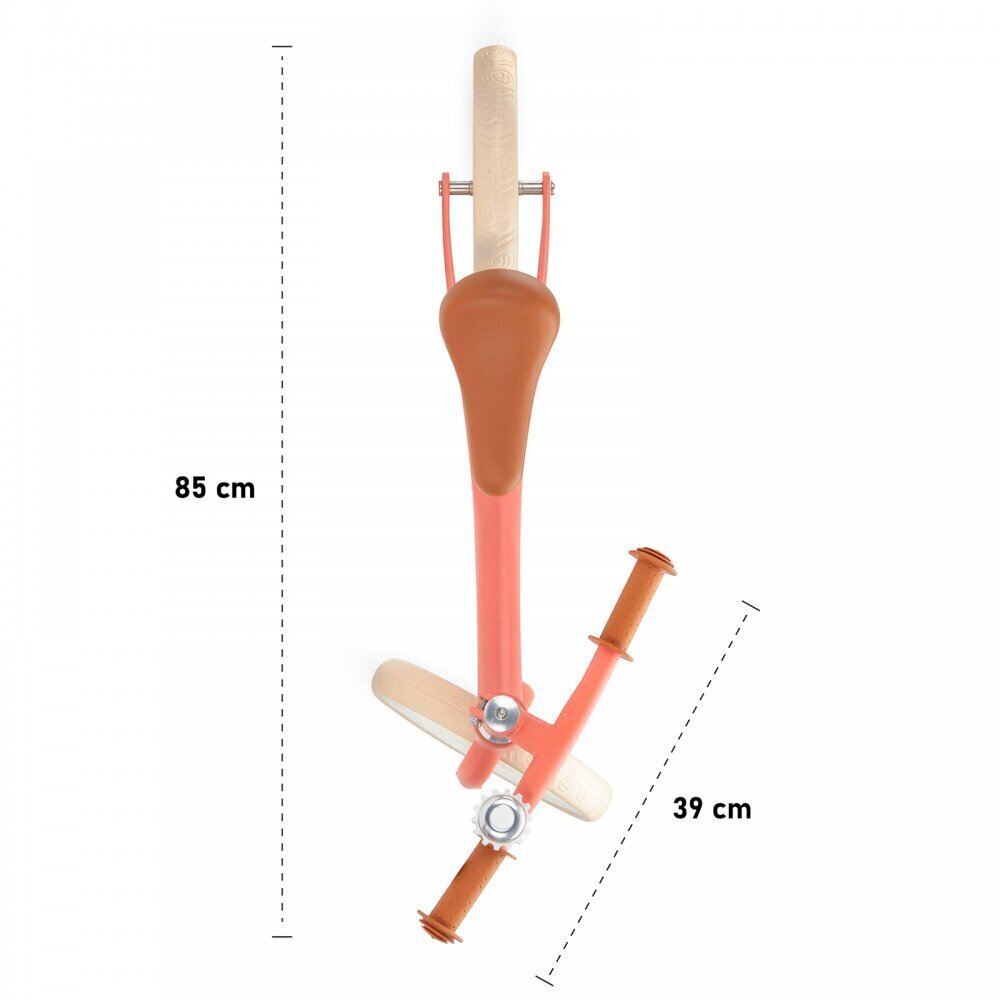 Balansa velosipēds Kinderkraft Fly Plus, magic coral cena un informācija | Balansa velosipēdi | 220.lv