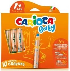 Krītiņi Carioca 3in1 Baby Jumbo, 10 gab. cena un informācija | Modelēšanas un zīmēšanas piederumi | 220.lv