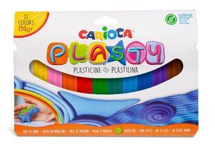 Plastilīns 12 krāsas Carioca, 1 gab цена и информация | Принадлежности для рисования, лепки | 220.lv