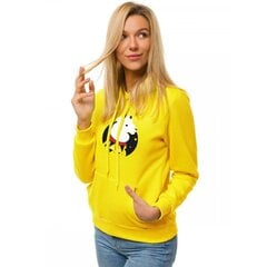Dzeltens sieviešu džemperis ar kapuci "Llama" JS/W02-45540-XXL cena un informācija | Jakas sievietēm | 220.lv