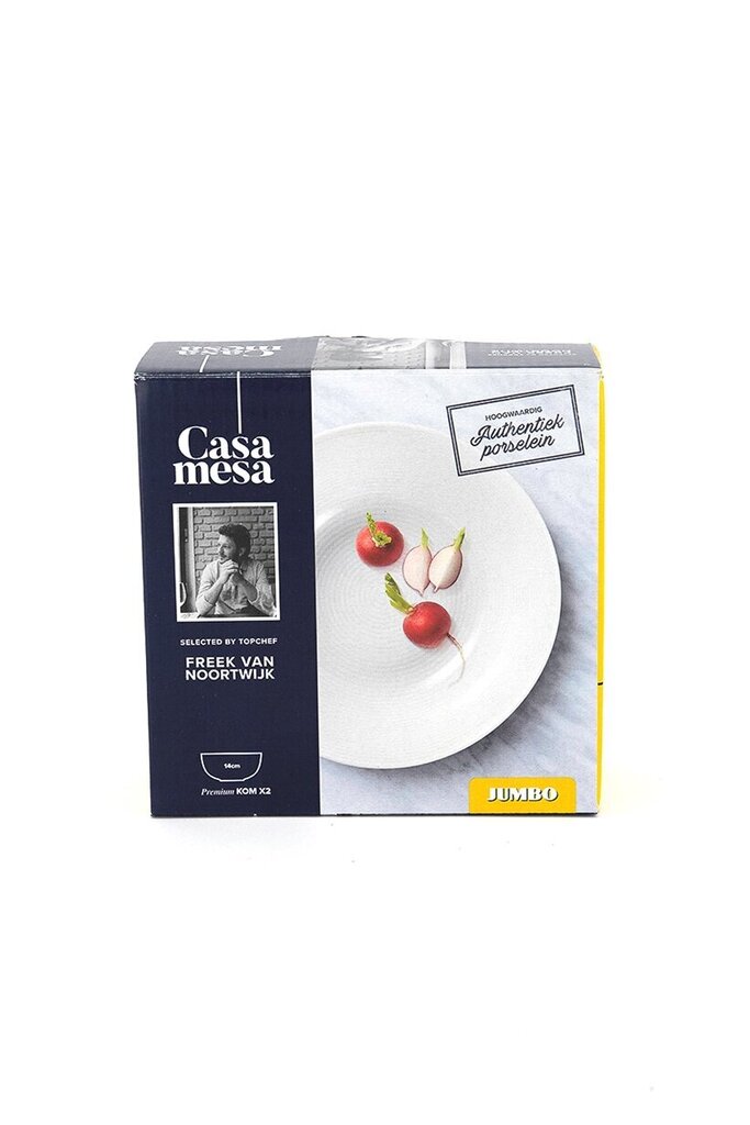 Bļodu komplekts "Casa mesa" balts, 2 gab. цена и информация | Trauki, šķīvji, pusdienu servīzes | 220.lv