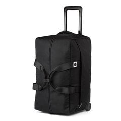 Ceļojumu soma ar riteņiem APOLLO DUFFLE BAG, melna цена и информация | Чемоданы, дорожные сумки | 220.lv