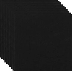 Dekoratīvs filcs komplekts 2 mm, 20x20 cm, 10 gab., krāsa melna cena un informācija | Filcēšanas piederumi | 220.lv