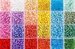 Stikla apaļas krelles 6/0 RainBow® 24 pasteļtoņos krāsu pa 10 g komplekts cena un informācija | Rotu veidošana, pērļošana | 220.lv