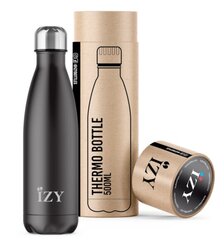 Termopudele IZY Bottle, 500ml, Matt Black цена и информация | Термосы, термокружки | 220.lv
