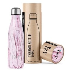 Termopudele IZY Bottle, 500ml, Design Pink cena un informācija | Termosi, termokrūzes | 220.lv