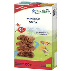 Bērnu cepumi Fleur Alpine "Kakao" no 9 mēnešiem, 150 g cena un informācija | Dzērieni, uzkodas bērniem | 220.lv