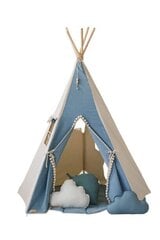 Tipi telts un rotaļu paklājiņš daudzkrāsains cena un informācija | Bērnu rotaļu laukumi, mājiņas | 220.lv