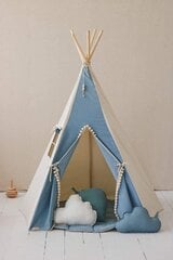 Tipi telts un rotaļu paklājiņš daudzkrāsains цена и информация | Детские игровые домики | 220.lv