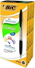 Шариковые ручки BIC ATLANTIS REFRESH, 1.0 мм, черные, в упаковке 12 шт., 136717 цена и информация | Письменные принадлежности | 220.lv