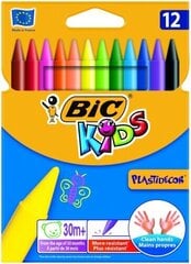 Карандаши BIC– Plastidecor WX.PLAST421.CBW12 EU, 945764, 12 цветов цена и информация | Принадлежности для рисования, лепки | 220.lv