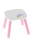Bērnu kosmētikas galdiņš ar krēslu Lily, balts/rozā cena un informācija | Kosmētikas galdiņi | 220.lv