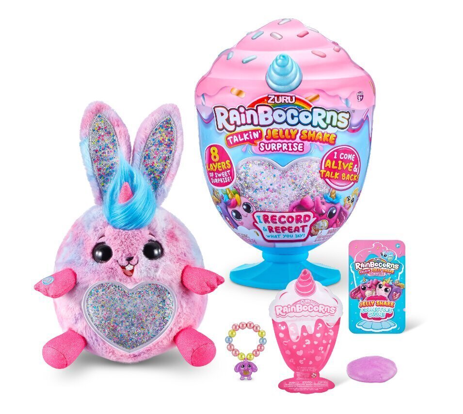 Runājoša mīksta rotaļlieta ar aksesuāriem Rainbocorns Jelly Shake Surprise, 2. sērija, 9241 цена и информация | Rotaļlietas meitenēm | 220.lv