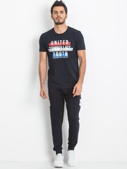 Tumši zils vīriešu TOMMY LIFE T-krekls. Navy blue XS цена и информация | Мужские футболки | 220.lv