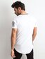Vīriešu balts apdrukāts t-krekls. White S cena un informācija | Vīriešu T-krekli | 220.lv