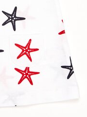 Balta meitenīga tunika ar zvaigznēm. 2016101242100 цена и информация | Рубашки для девочек | 220.lv
