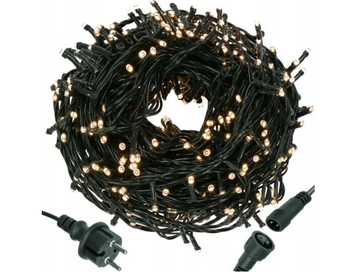 Virtene 400 LED "Smart", 24 m, silti balta, var savienot cena un informācija | Ziemassvētku lampiņas, LED virtenes | 220.lv