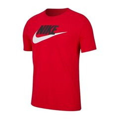 Sporta T-krekls vīriešiem Nike NSW Tee Icon Futura M AR5004-657 (81375), sarkans cena un informācija | Sporta apģērbs vīriešiem | 220.lv