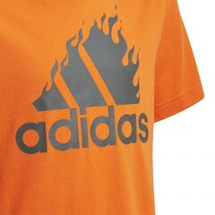 Sporta T-krekls zēniem Adidas Jb Bos Graphic, oranžs GD9259 cena un informācija | Zēnu krekli | 220.lv