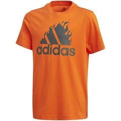 Sporta T-krekls zēniem Adidas Jb Bos Graphic, oranžs GD9259 cena un informācija | Zēnu krekli | 220.lv