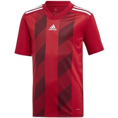 Sporta T-krekls zēniem Adidas Striped 19 JSY Jr 84222 DU4395, sarkans cena un informācija | Zēnu krekli | 220.lv